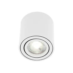 Sabonis Surface downlight, GU10, aluminium, hvit