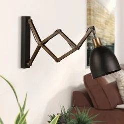 Sakselampe Sivani MR-725 svart/gull antikk