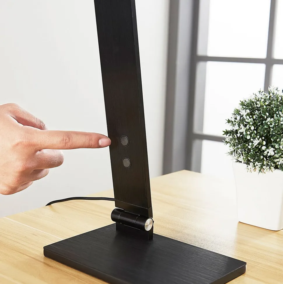 Salome - dimbar LED-skrivebordslampe, svart