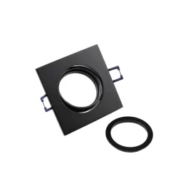 Samsola innfelt taklampe, svart, 9 x 9 cm, metall