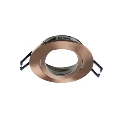 Samsola innfelt taklampe, kobberfarget, Ø 8 cm, metall