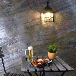 Sargas utendørs vegglampe, E27, svart