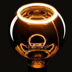 SEGULA floating globe G125 E27 6W grå glass åpen