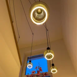 SEGULA floating globe G125 E27 6W grå glass åpen