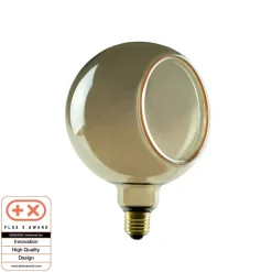 SEGULA flytende LED-globe G150 E27 6W røyk 90°