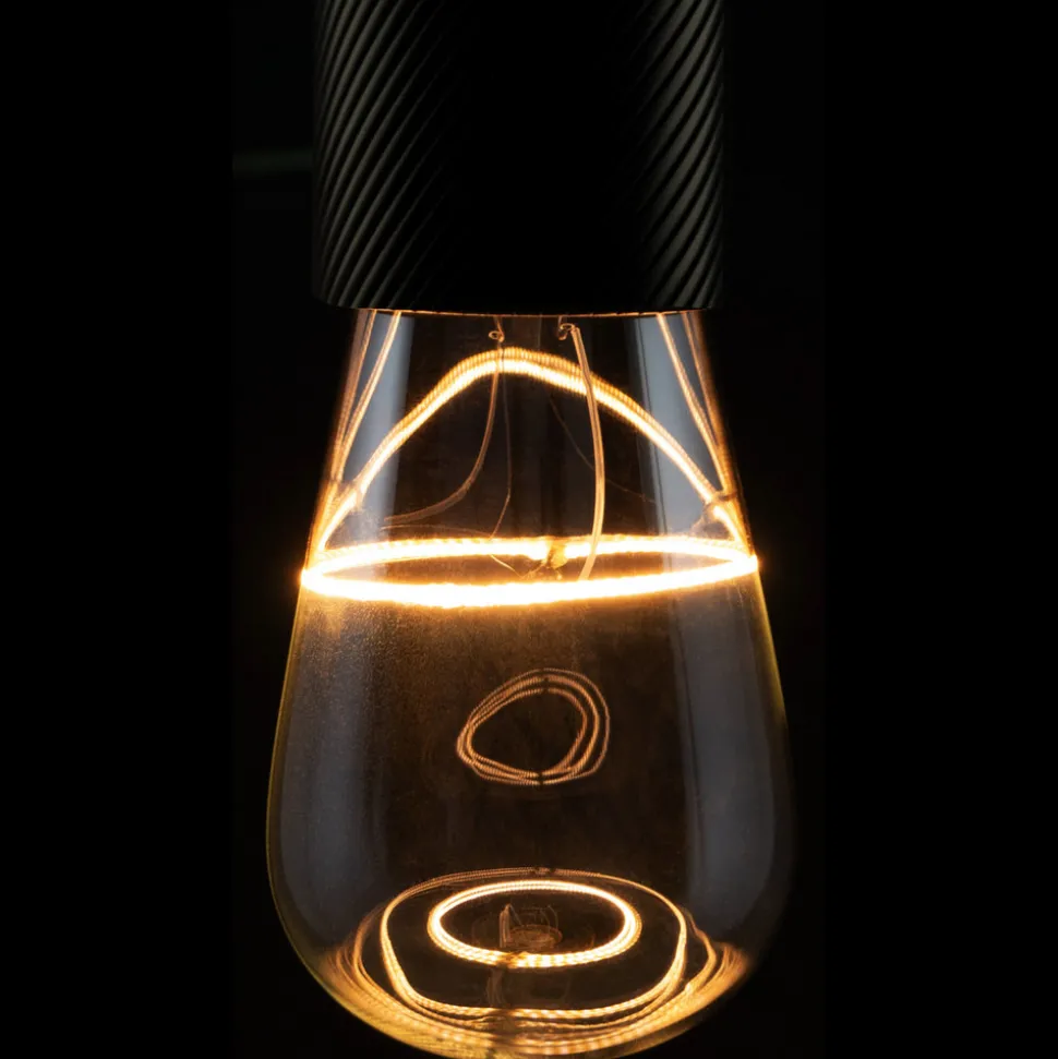 SEGULA LED Illusion rustikk E27 4W dim røyk/klar