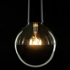SEGULA LED-globe E27 6,5W 927 toppforspeilet sølv