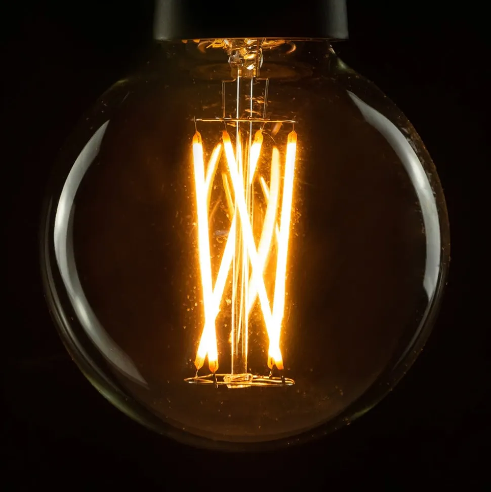 SEGULA LED-globe E27 5W G95 2 200 K dimbar klar