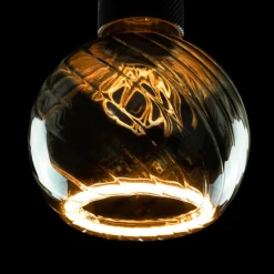 SEGULA LED-globe flytende G125 E27 6W twist røyk