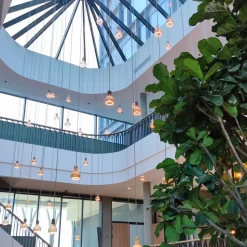 SEGULA LED-globe flytende G200 E27 6W twist røyk