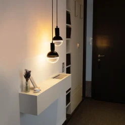 Segula LED-Globe Illusion E27 G125 klar/svart 5W 1900K dimbar