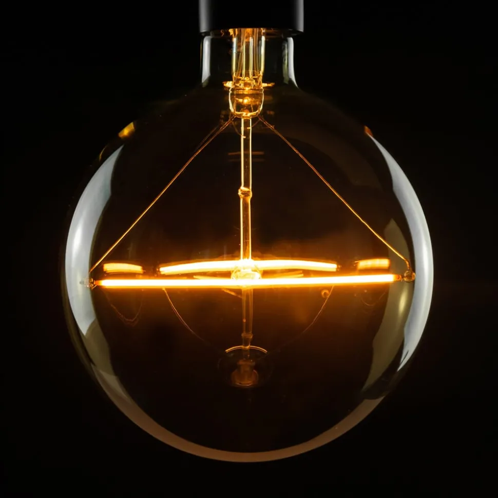 SEGULA LED-globus E27 5W G150 2200K dimbar, klar