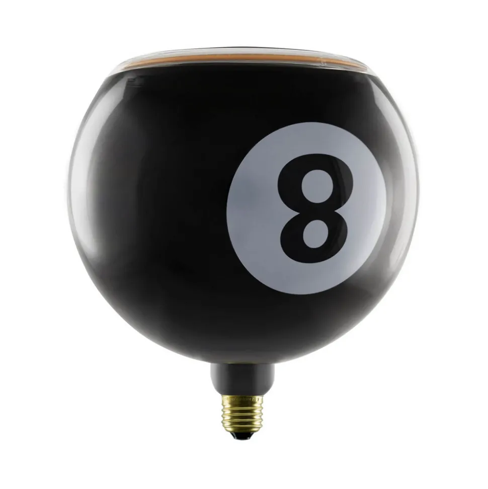 Segula LED-globus Flytende Billard svart 8, E27, G200 4 W 922