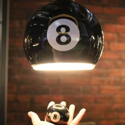 Segula LED-globus Flytende Billard svart 8, E27, G200 4 W 922