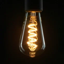 SEGULA LED-pære rustikk Curved E27 6W 1 900 K