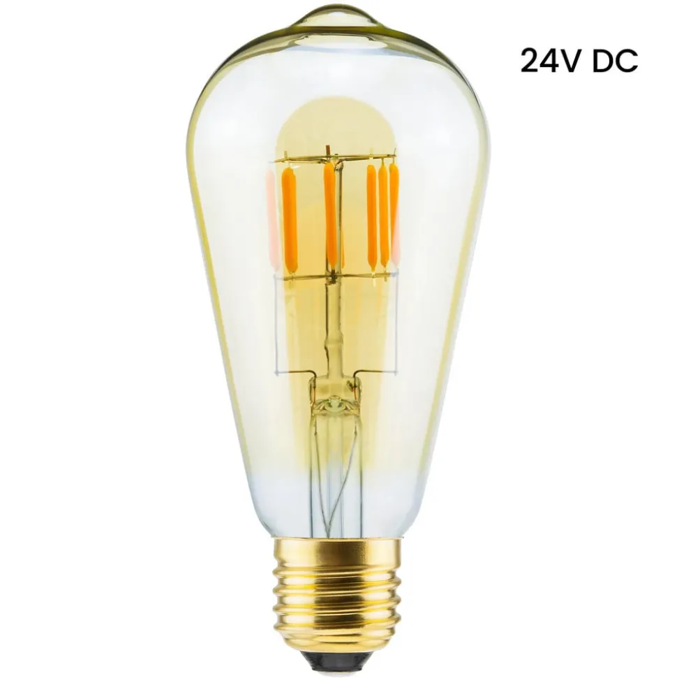 Segula LED-pære 24V DC E27 6W Rustika 919 dimbar