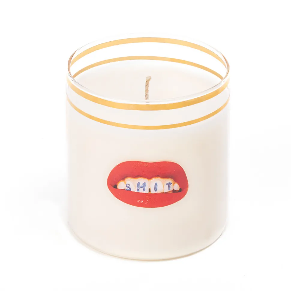 SELETTI glasslys Shit, høyde 8,5 cm, voks, vegansk, glass