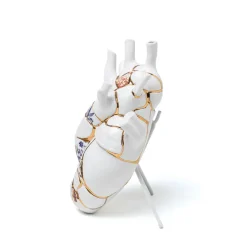 SELETTI Love in Bloom Kintsugi-vase, fargerik, porselen, gull