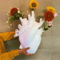 SELETTI Love in Bloom Kjempevase, hvit, h 60 cm, glassfiber