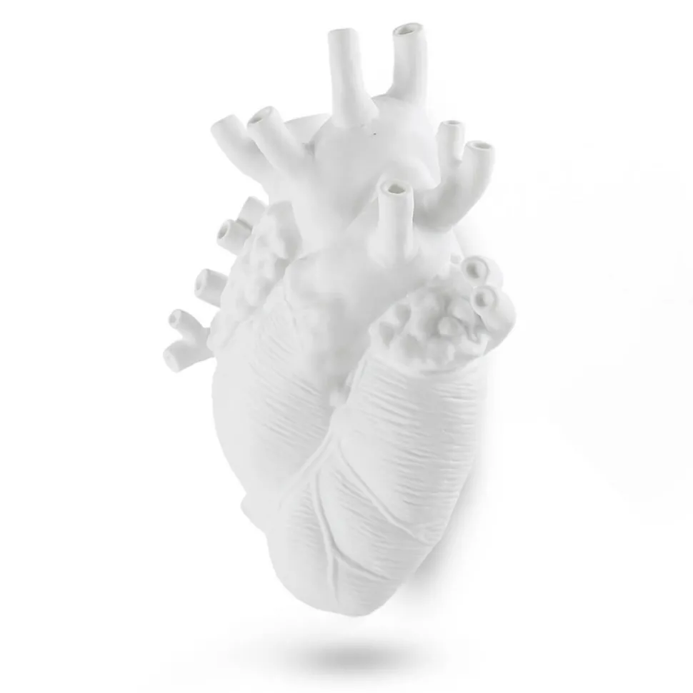 SELETTI Love in Bloom Kjempevase, hvit, h 60 cm, glassfiber