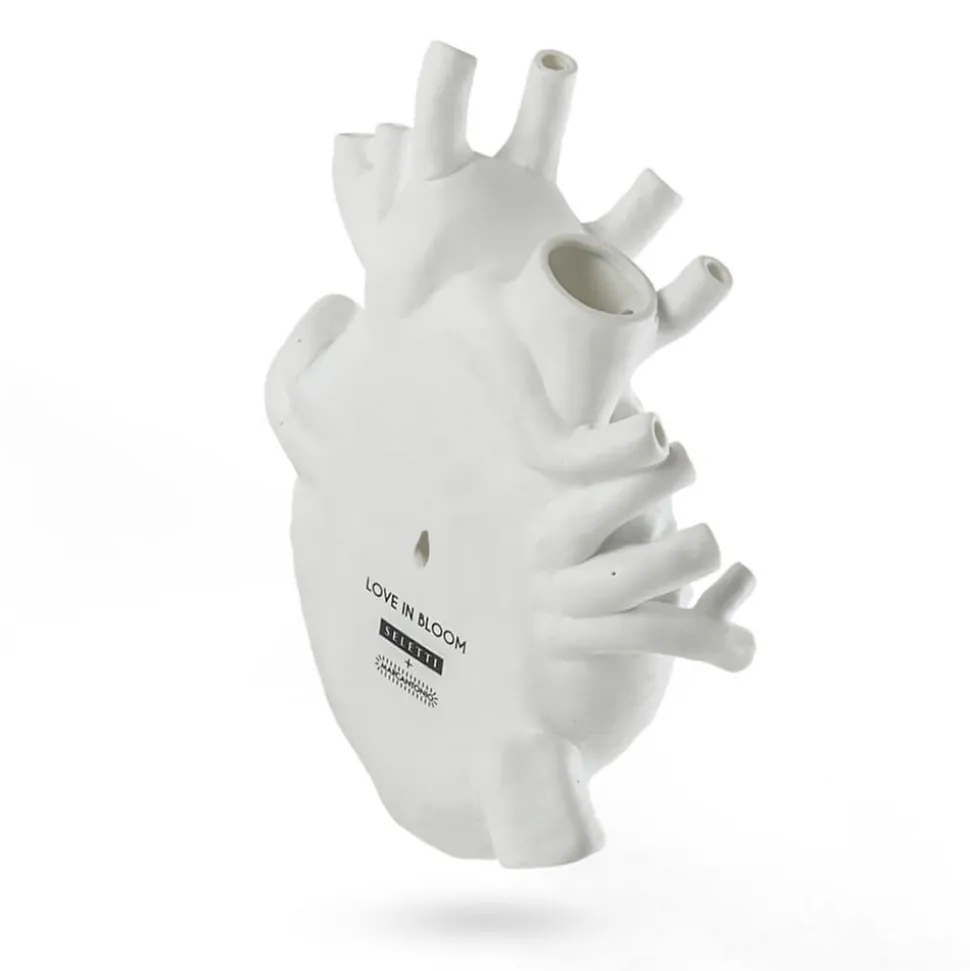 SELETTI Love in Bloom Kjempevase, hvit, h 60 cm, glassfiber