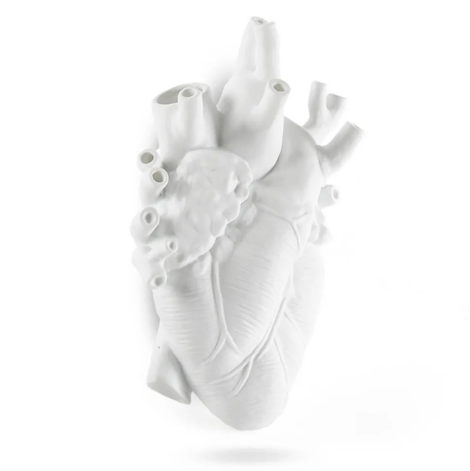 SELETTI Love in Bloom Kjempevase, hvit, h 60 cm, glassfiber