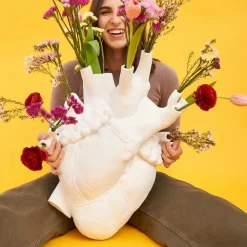 SELETTI Love in Bloom Kjempevase, hvit, h 60 cm, glassfiber