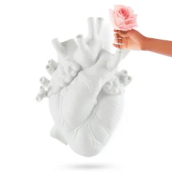 SELETTI Love in Bloom Kjempevase, hvit, h 60 cm, glassfiber