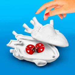 SELETTI Love in Bloom Love in a box, hvit, porselen, fløyel