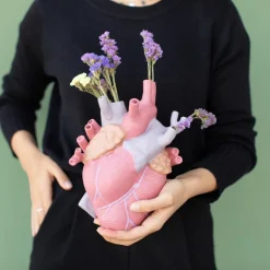 SELETTI Love in Bloom-vase, fargerik, høyde 25 cm, porselen