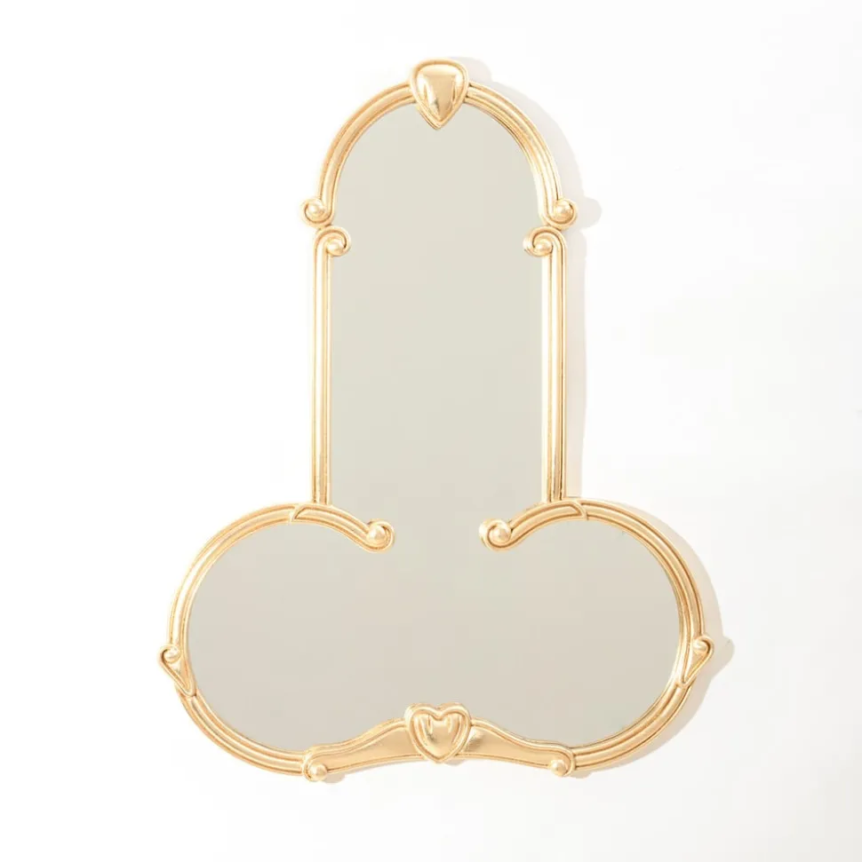 SELETTI veggspeil Liberty Man, høyde 72 cm, glass, tre