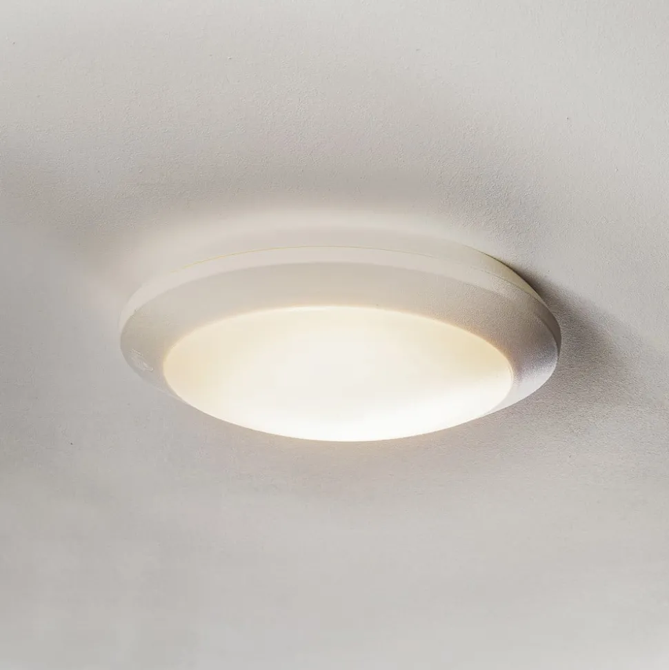 Sensor-LED-taklampe Umberta hvit, CCT