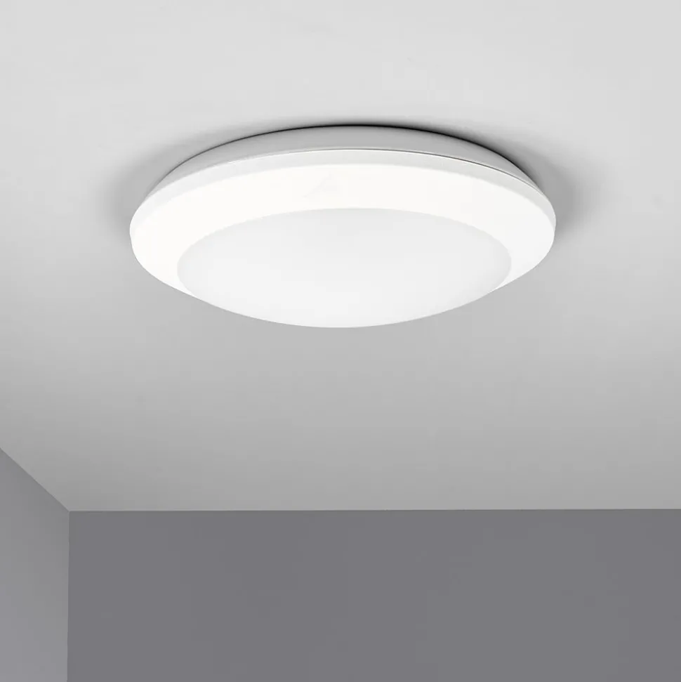 Sensor-LED-taklampe Umberta hvit, CCT