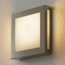 Sensor-LED-utelampe Aqua Legendo Mini, stål