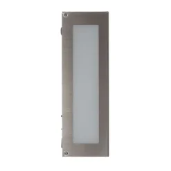 Sensor-LED-utendørs vegglampe Aqua Rain, stål