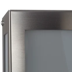 Sensor-LED-utendørs vegglampe Aqua Rain, stål