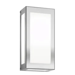 Sensor-LED-utendørs vegglampe Aqua Rain, stål