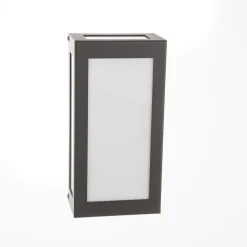 Sensor-LED-utevegglampe Aqua Rain, antrasitt