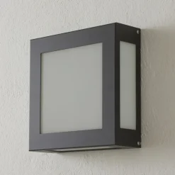 Sensor-LED-utevegglampe Aqua Legendo, antrasitt