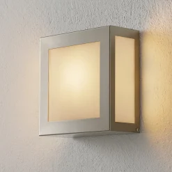 Sensor-utendørs vegglampe Aqua Legendo Mini, stål