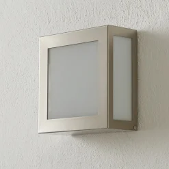 Sensor-utendørs vegglampe Aqua Legendo Mini, stål