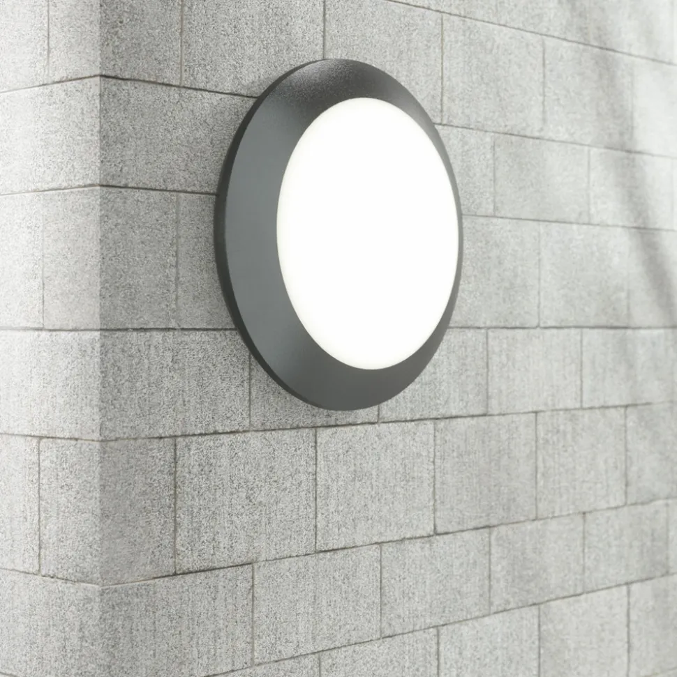 Sensor-vegglampe Umberta 2 x E27 i svart