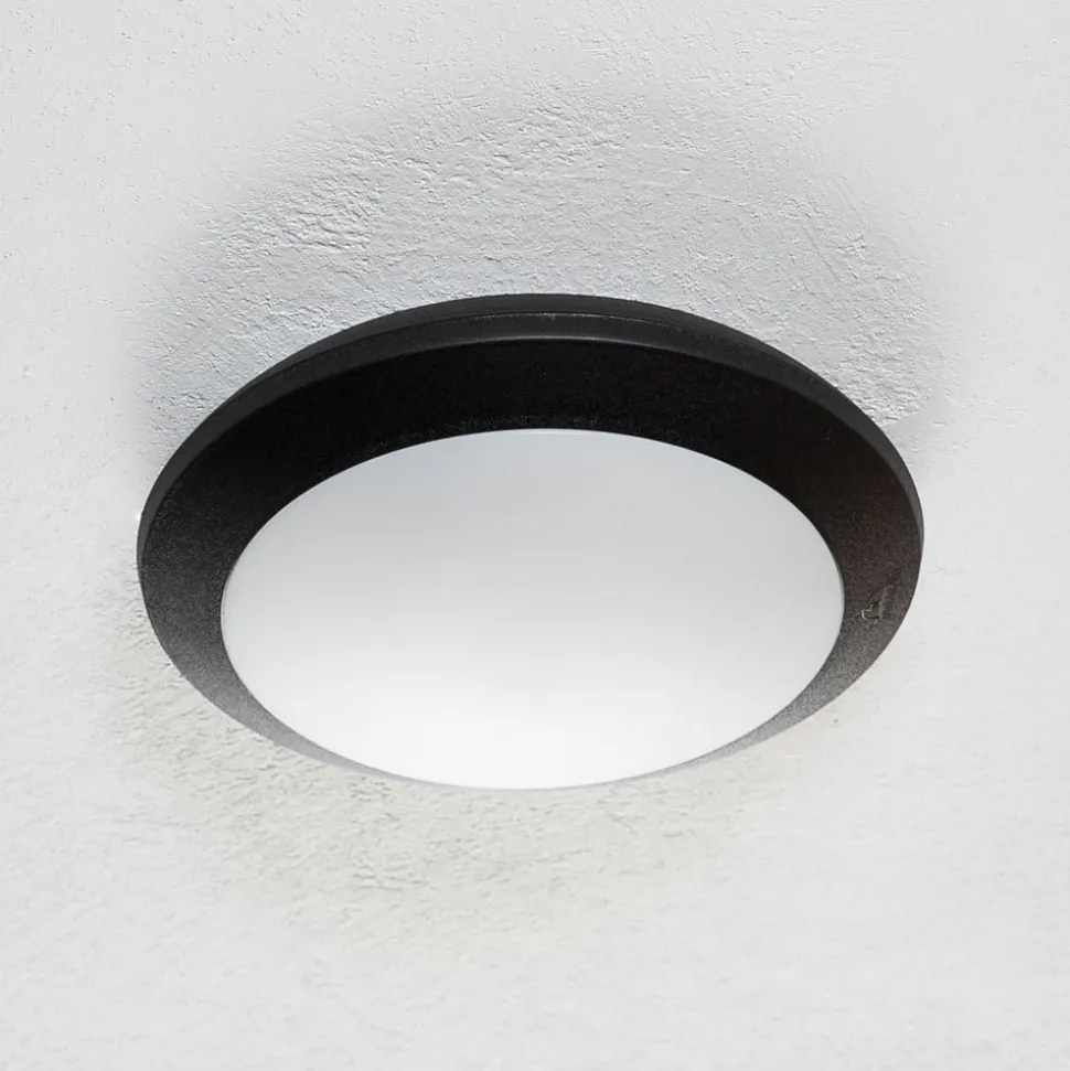 Sensor-vegglampe Umberta 2 x E27 i svart