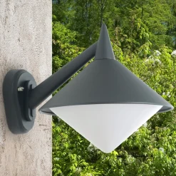 Sjøvannsbestandig Liara utendørs vegglampe, grafitt