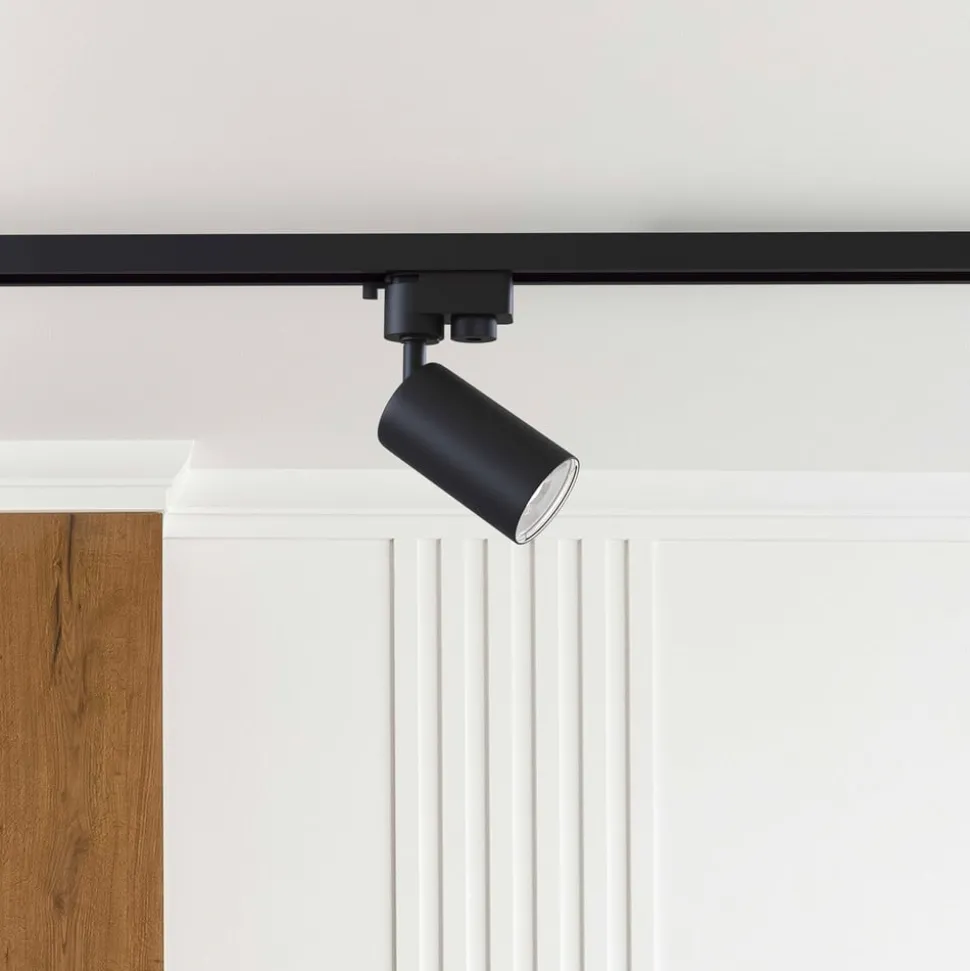 Skinnelampe Track GU10 1-fase system svart