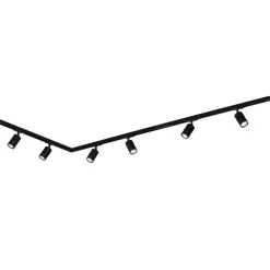 Skinnesystem RAIL 230 V svart 6 spots 2,25 m hjørnekontakt