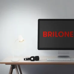 Skriva bordlampe, GU10-fatning, hvit