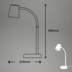 Skriva bordlampe, GU10-fatning, hvit