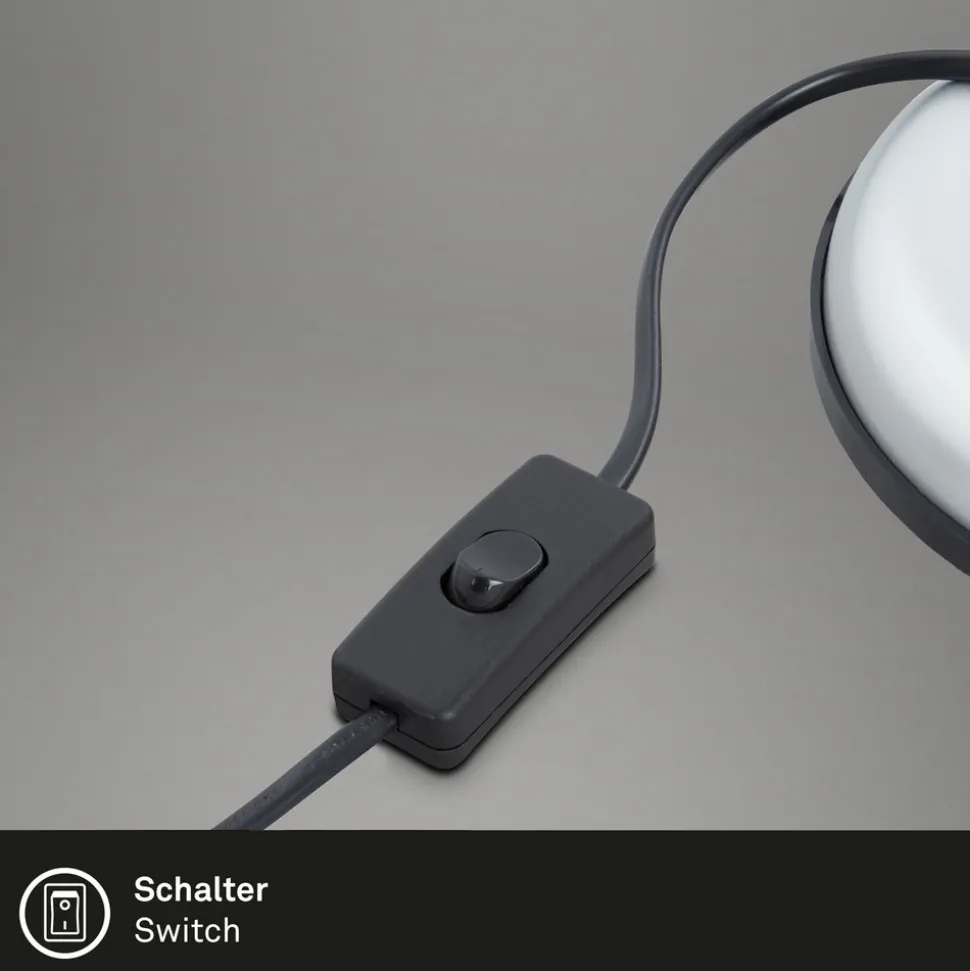 Skrivebordslampe Pixa, justerbar, E14, hvit