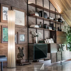 Slamp Bach gulvlampe, høyde 184 cm, gull